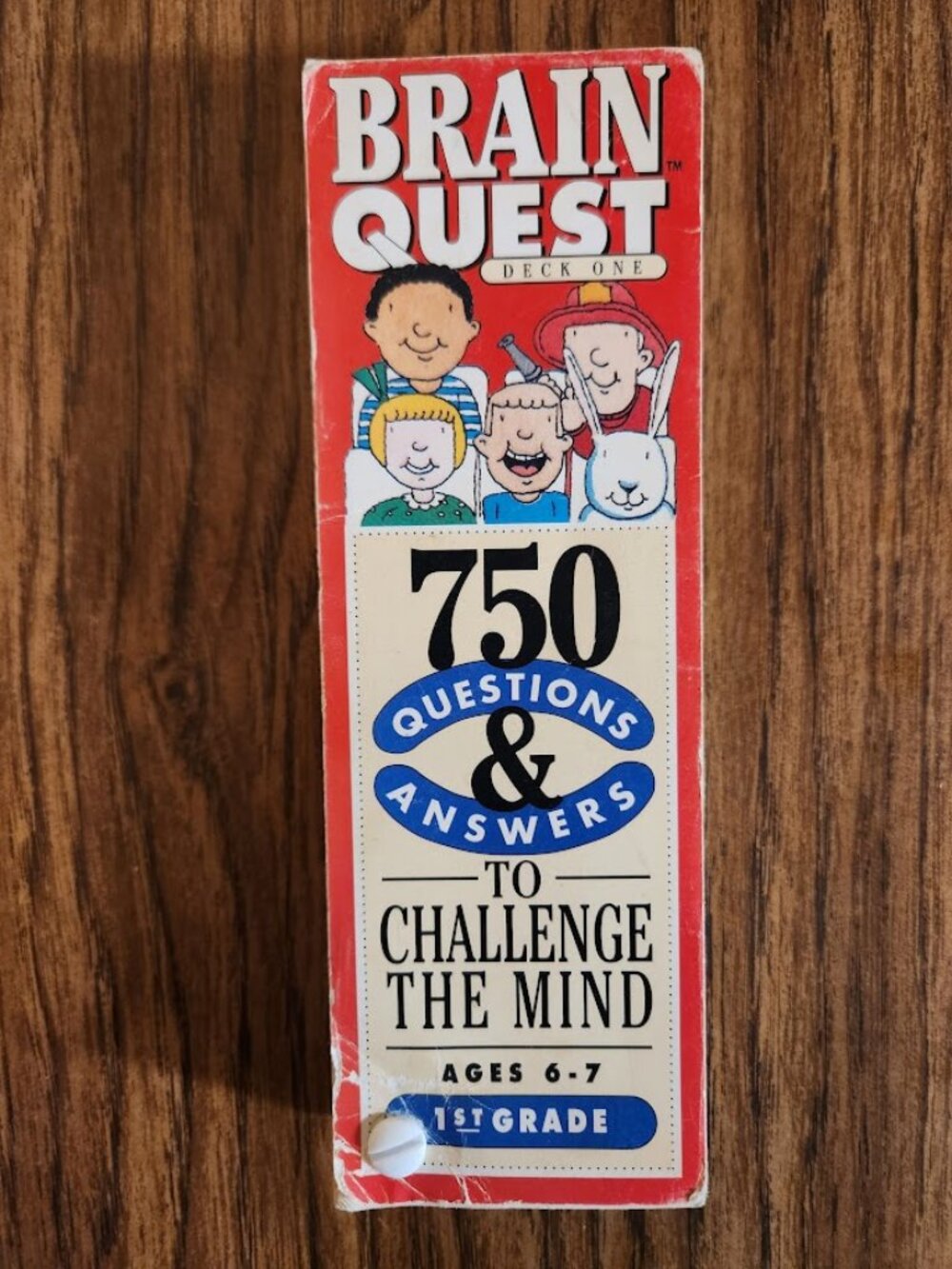 Brain Quest Ages 6-7 1st Grade Questions Trivia Cards Game Deck 1 School Supplie